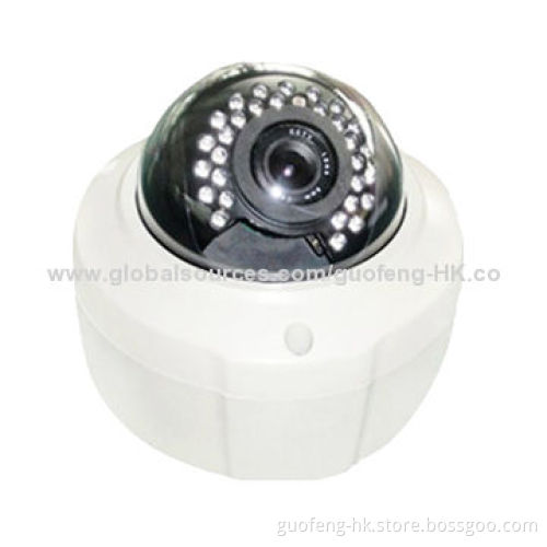 HD varifocal dome IP camera, 2.0 Megapixel, 1/2-type SONY CMOS high performance megapixel sensor